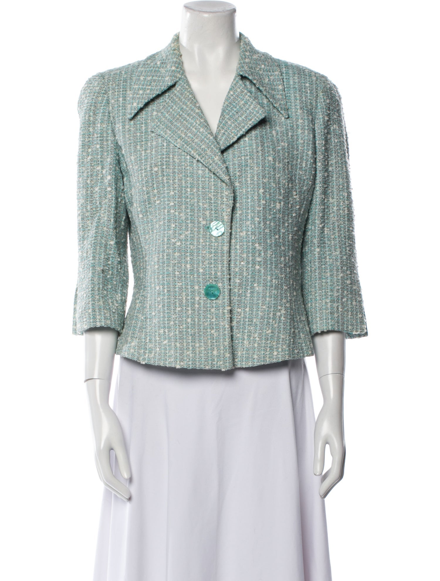 Luca Luca Tweed Pattern Blazer