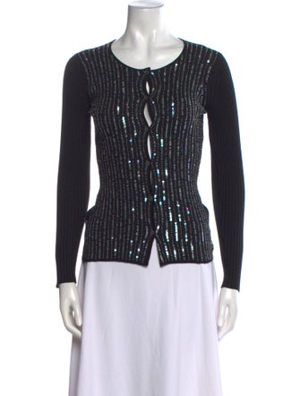 Luca Luca Silk Scoop Neck Sweater