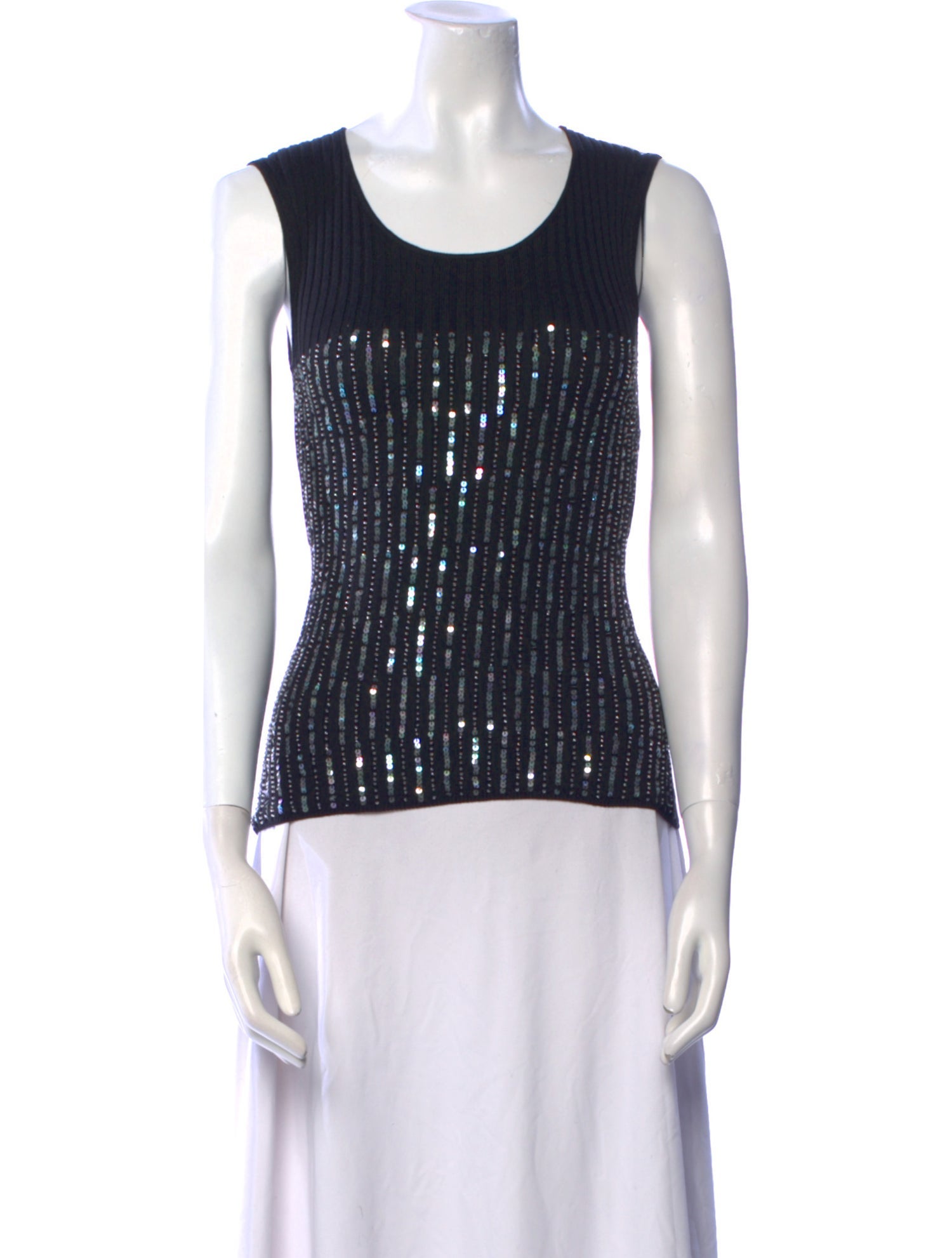 Luca Luca Silk Scoop Neck Sweater