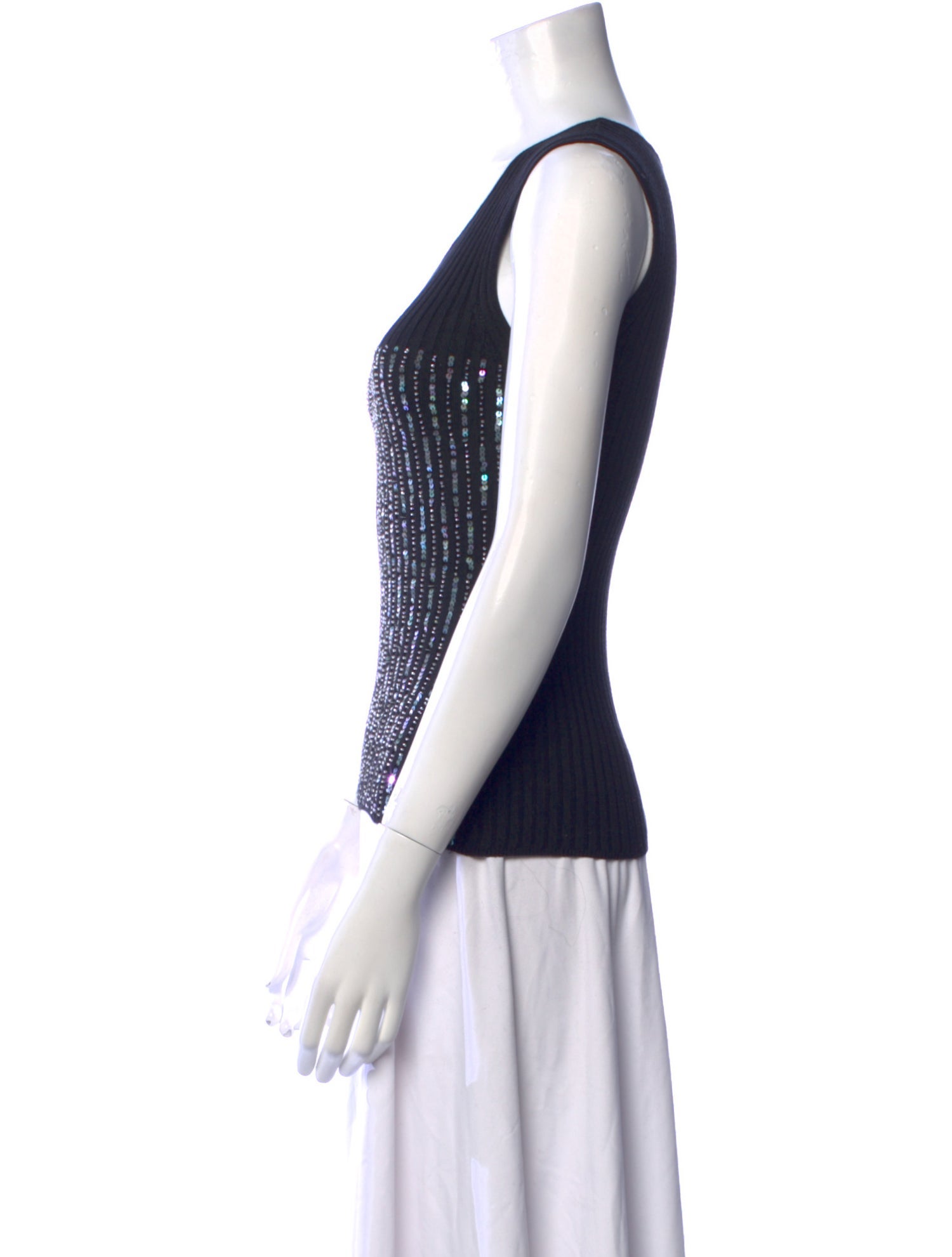 Luca Luca Silk Scoop Neck Sweater