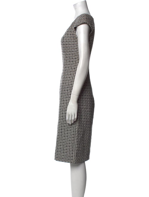 Luca Luca Tweed Pattern Midi Length Dress