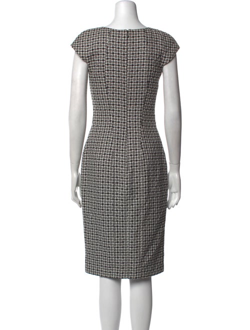 Luca Luca Tweed Pattern Midi Length Dress