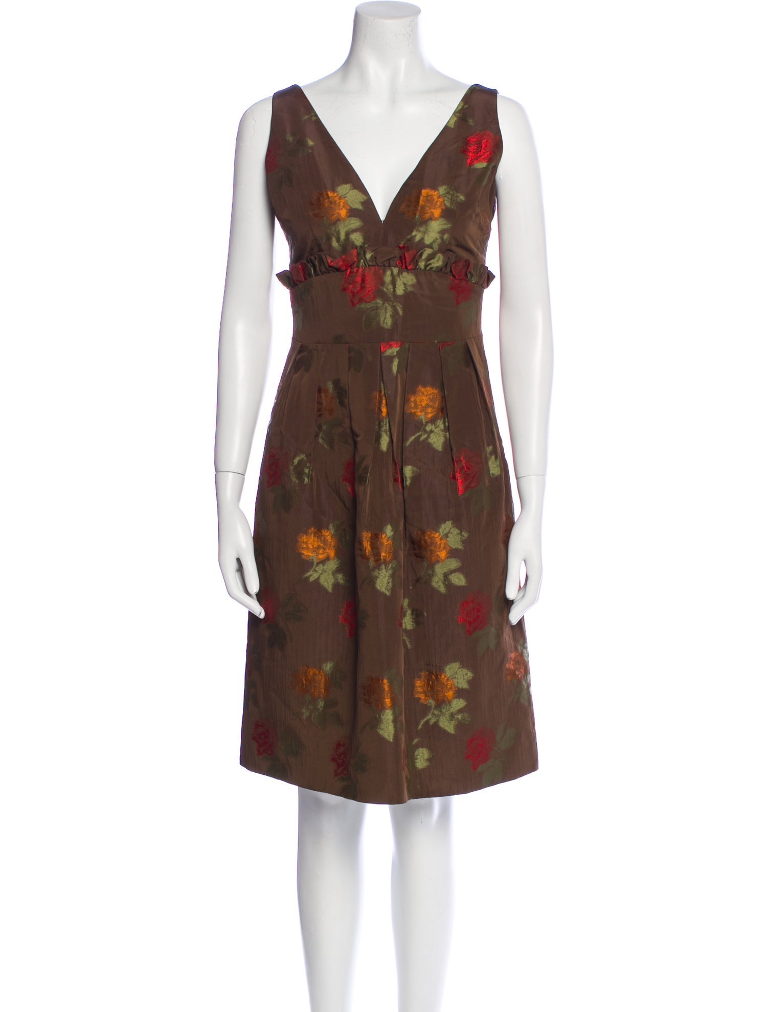 Luca Luca Floral Print Knee-Length Dress