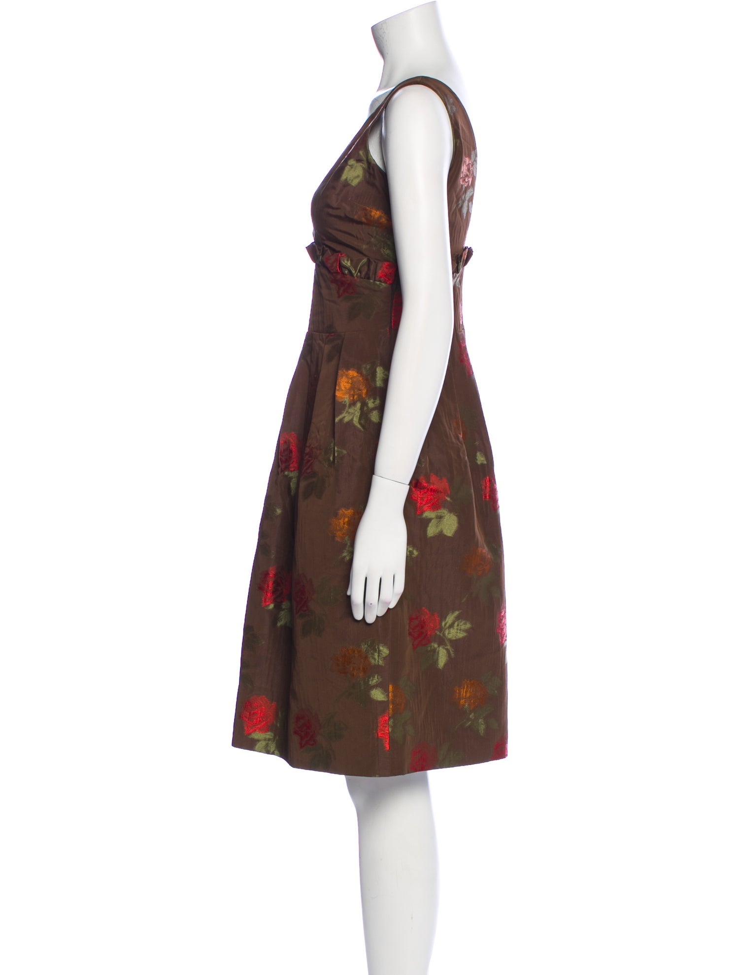 Luca Luca Floral Print Knee-Length Dress