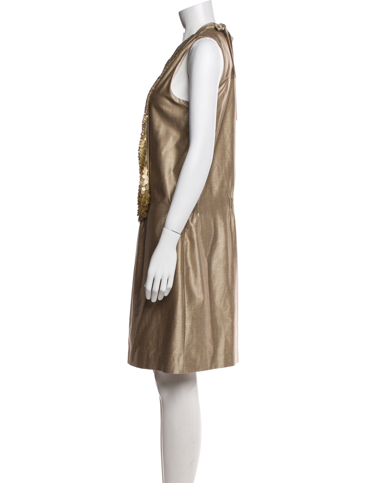 Luca Luca Silk Knee-Length Dress