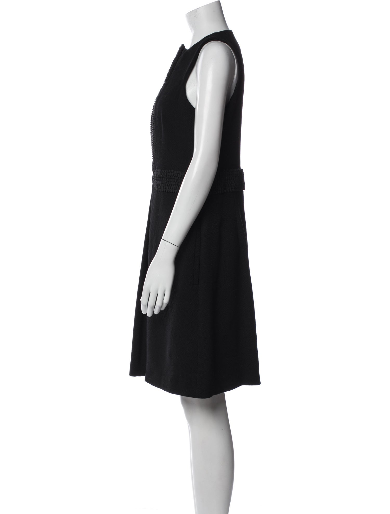 Luca Luca Virgin Wool Knee-Length Dress