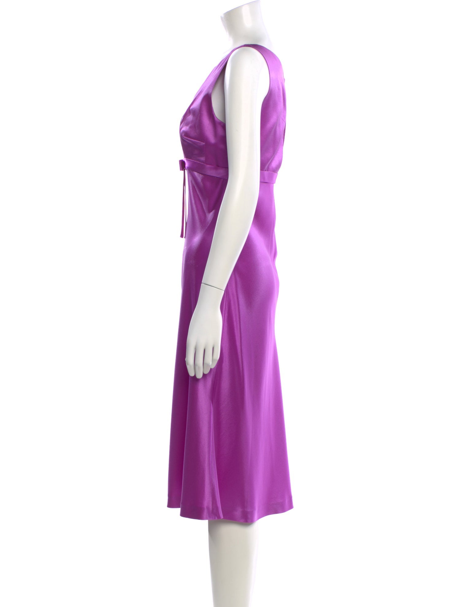 Luca Luca Silk Midi Length Dress - Purple Dresses, Clothing - LUC23621 |  The RealReal