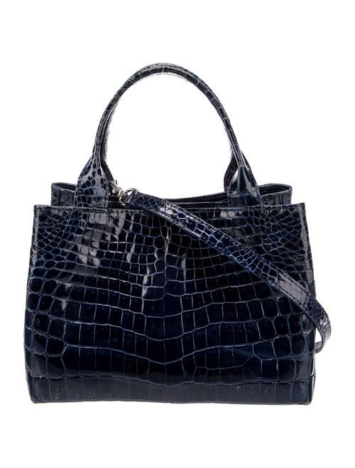 Laurent Effel Crocodile Top Handle Bag