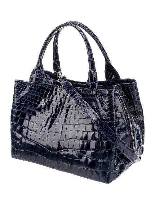 Laurent Effel Crocodile Top Handle Bag