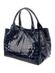 Laurent Effel Crocodile Top Handle Bag