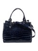 Laurent Effel Crocodile Top Handle Bag