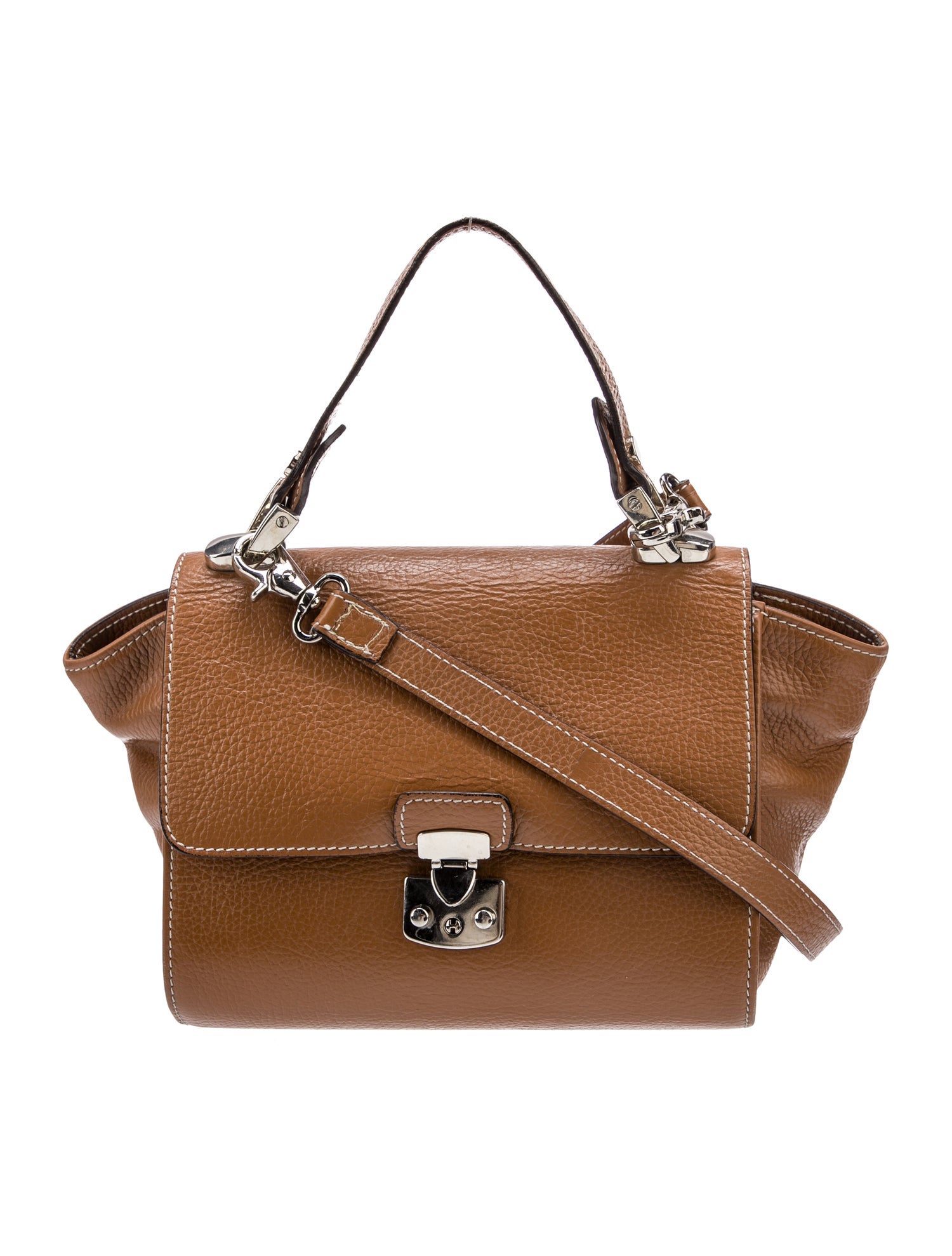 Laurent Effel Leather Top Handle Bag