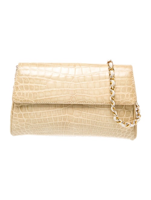 Laurent Effel Embossed Leather Clutch