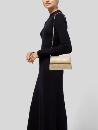 Laurent Effel Embossed Leather Clutch