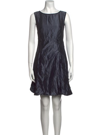 Luisa Beccaria Bateau Neckline Mini Dress