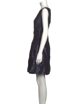 Luisa Beccaria Bateau Neckline Mini Dress