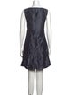 Luisa Beccaria Bateau Neckline Mini Dress