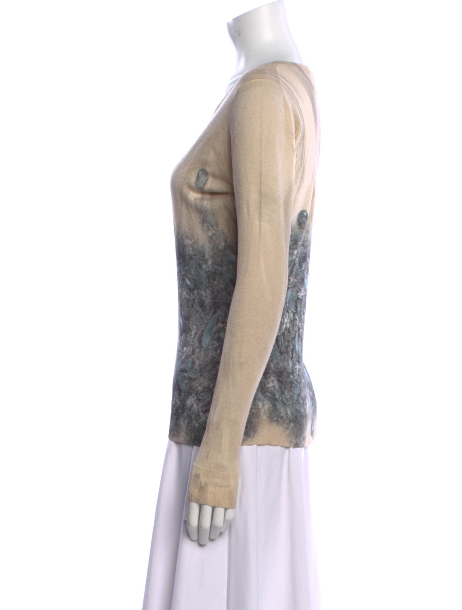 Luisa Beccaria Silk Printed T-Shirt