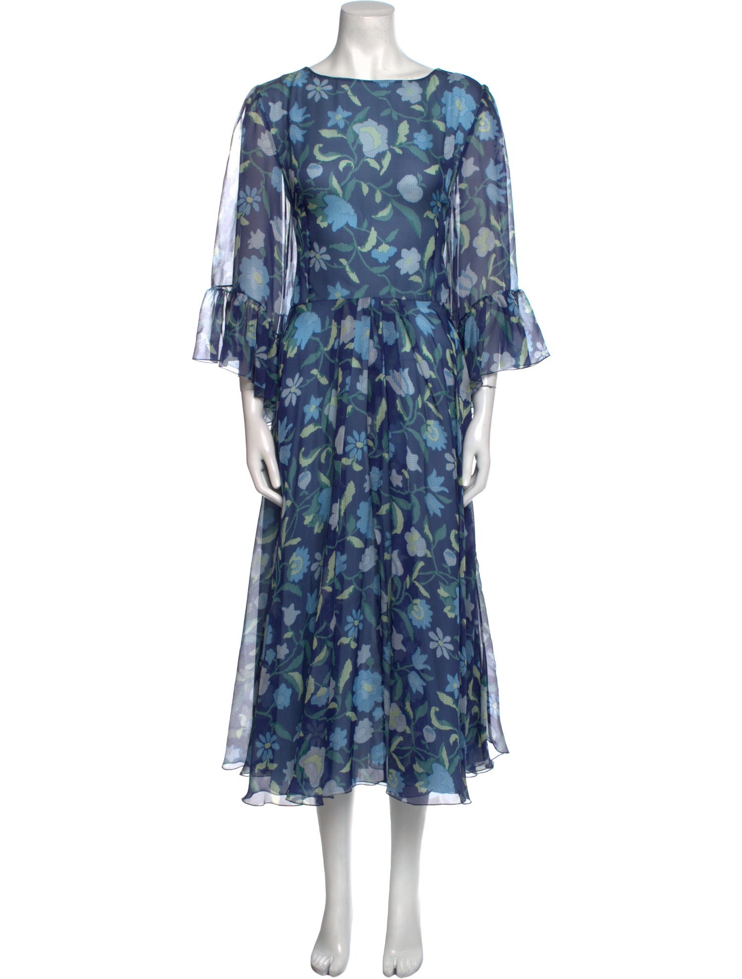 Luisa Beccaria Silk Long Dress