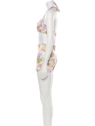 Luisa Beccaria Floral Print Short Set