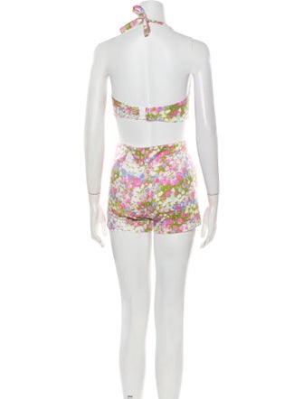 Luisa Beccaria Floral Print Short Set