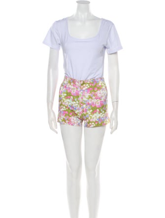 Luisa Beccaria Floral Print Short Set
