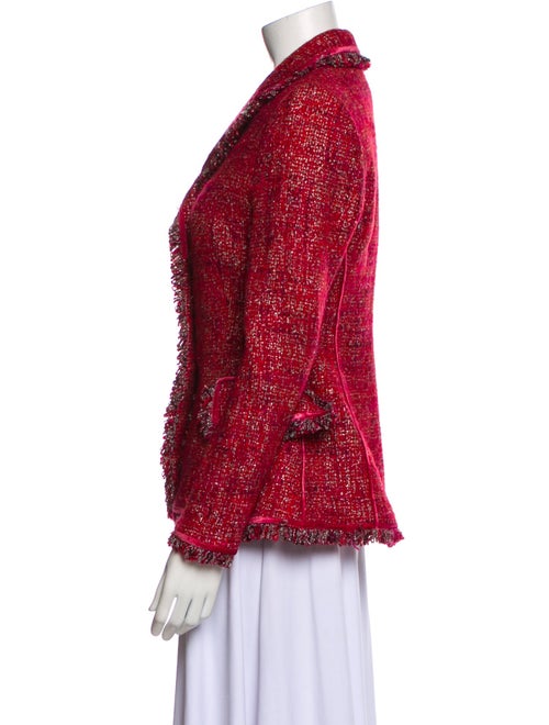 Luisa Beccaria Wool Tweed Pattern Blazer