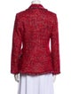 Luisa Beccaria Wool Tweed Pattern Blazer