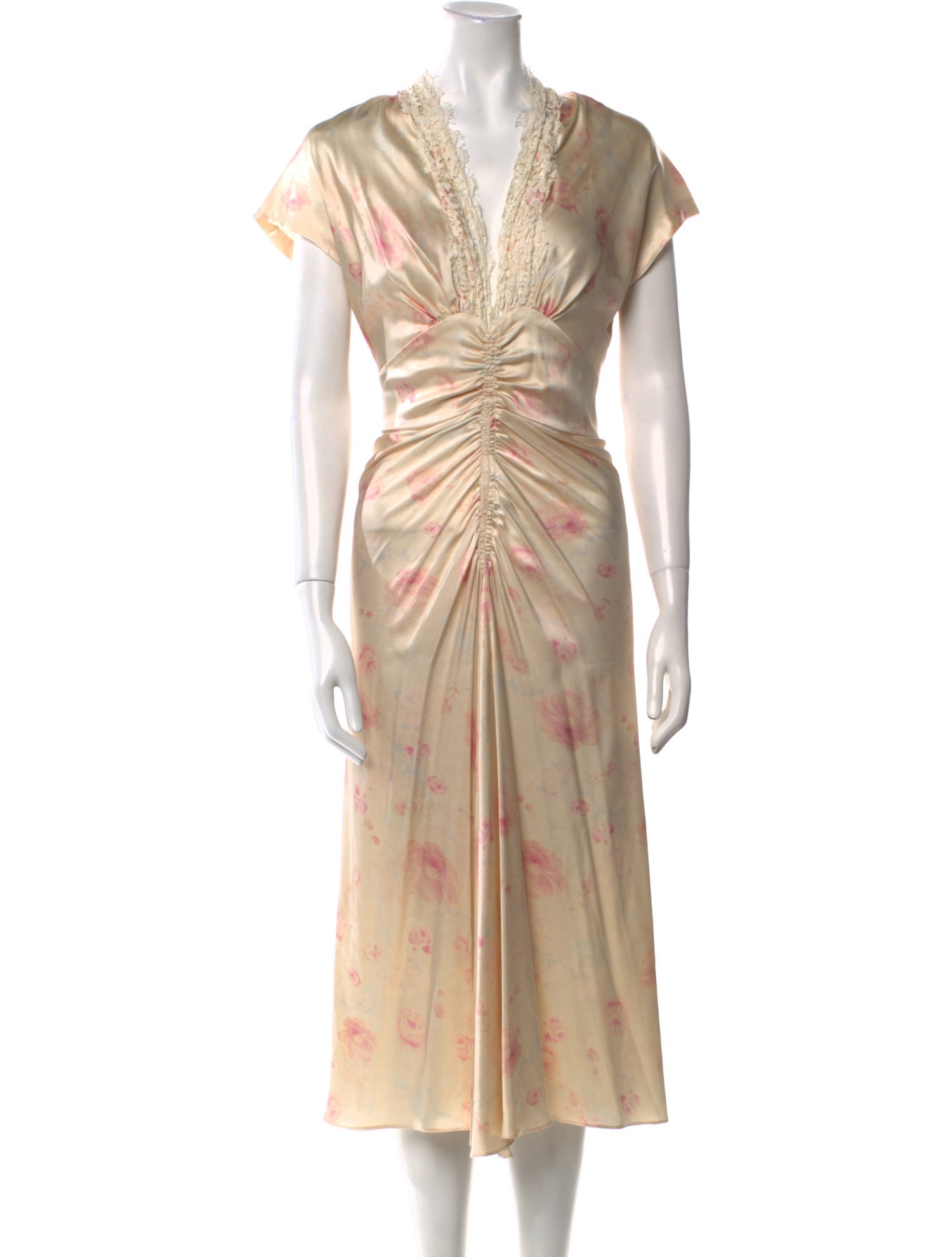 Luisa Beccaria Silk Midi Length Dress