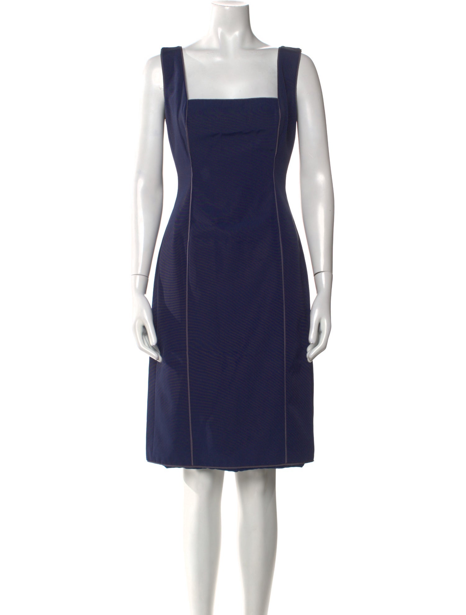Luisa Beccaria Square Neckline Knee-Length Dress