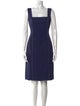Luisa Beccaria Square Neckline Knee-Length Dress