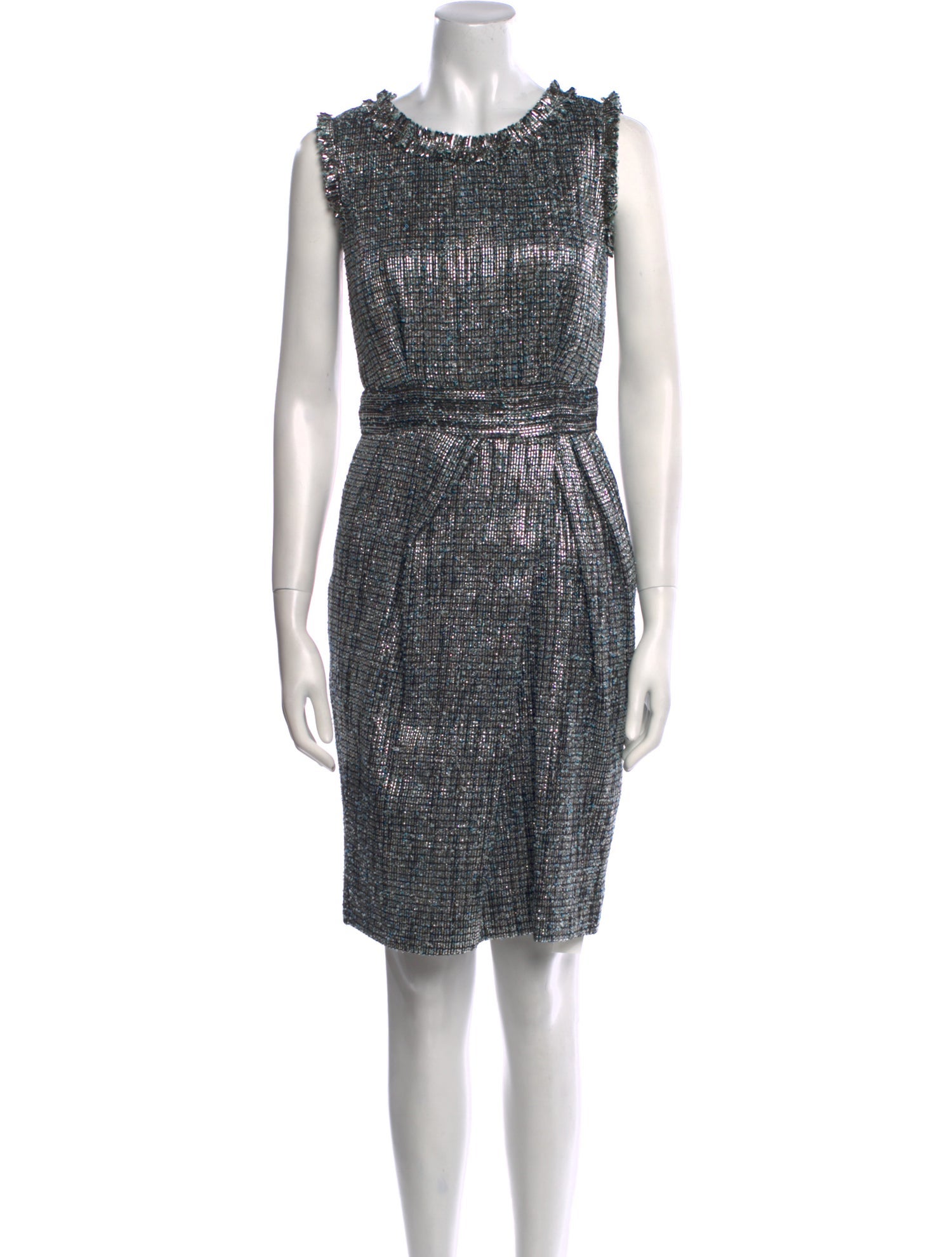 Luisa Beccaria Scoop Neck Knee-Length Dress