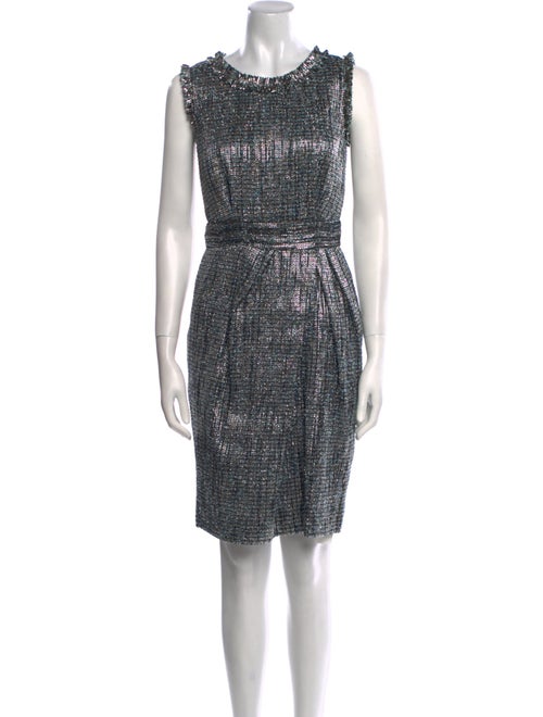 Luisa Beccaria Scoop Neck Knee-Length Dress