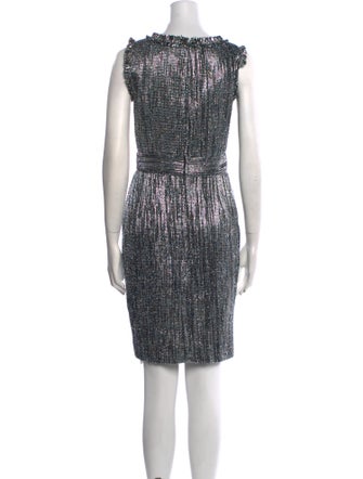 Luisa Beccaria Scoop Neck Knee-Length Dress