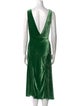 Luisa Beccaria V-Neck Midi Length Dress