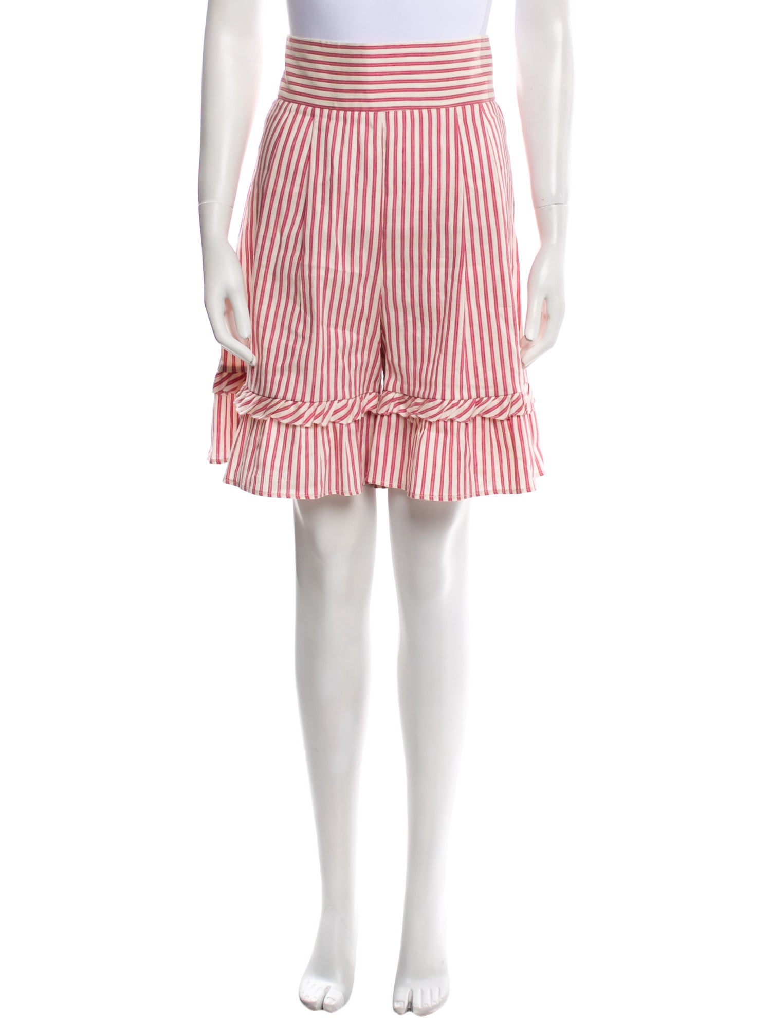 Luisa Beccaria Striped Knee-Length Shorts