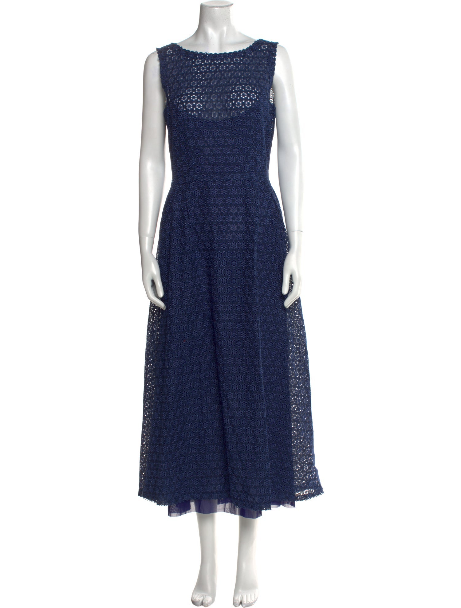 Luisa Beccaria Bateau Neckline Long Dress w/ Tags