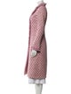 Luisa Beccaria Wool Polka Dot Print Coat