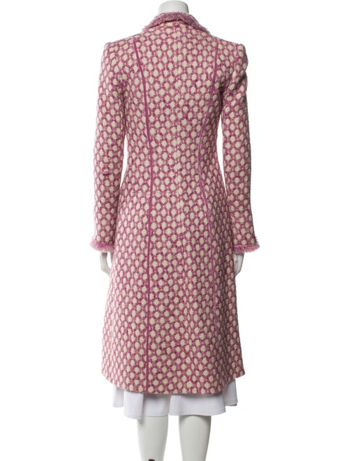 Luisa Beccaria Wool Polka Dot Print Coat