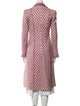 Luisa Beccaria Wool Polka Dot Print Coat