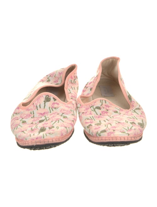 Luisa Beccaria Floral Print Flats