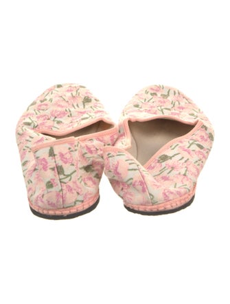 Luisa Beccaria Floral Print Flats