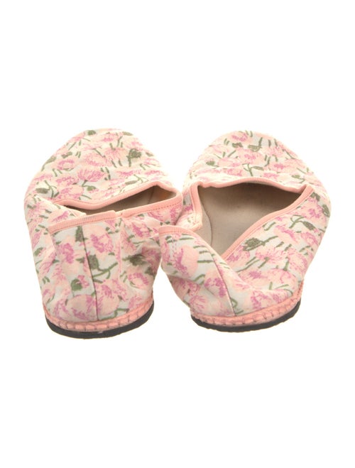 Luisa Beccaria Floral Print Flats