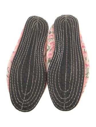 Luisa Beccaria Floral Print Flats