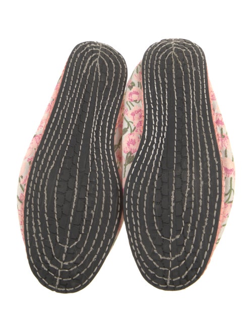 Luisa Beccaria Floral Print Flats
