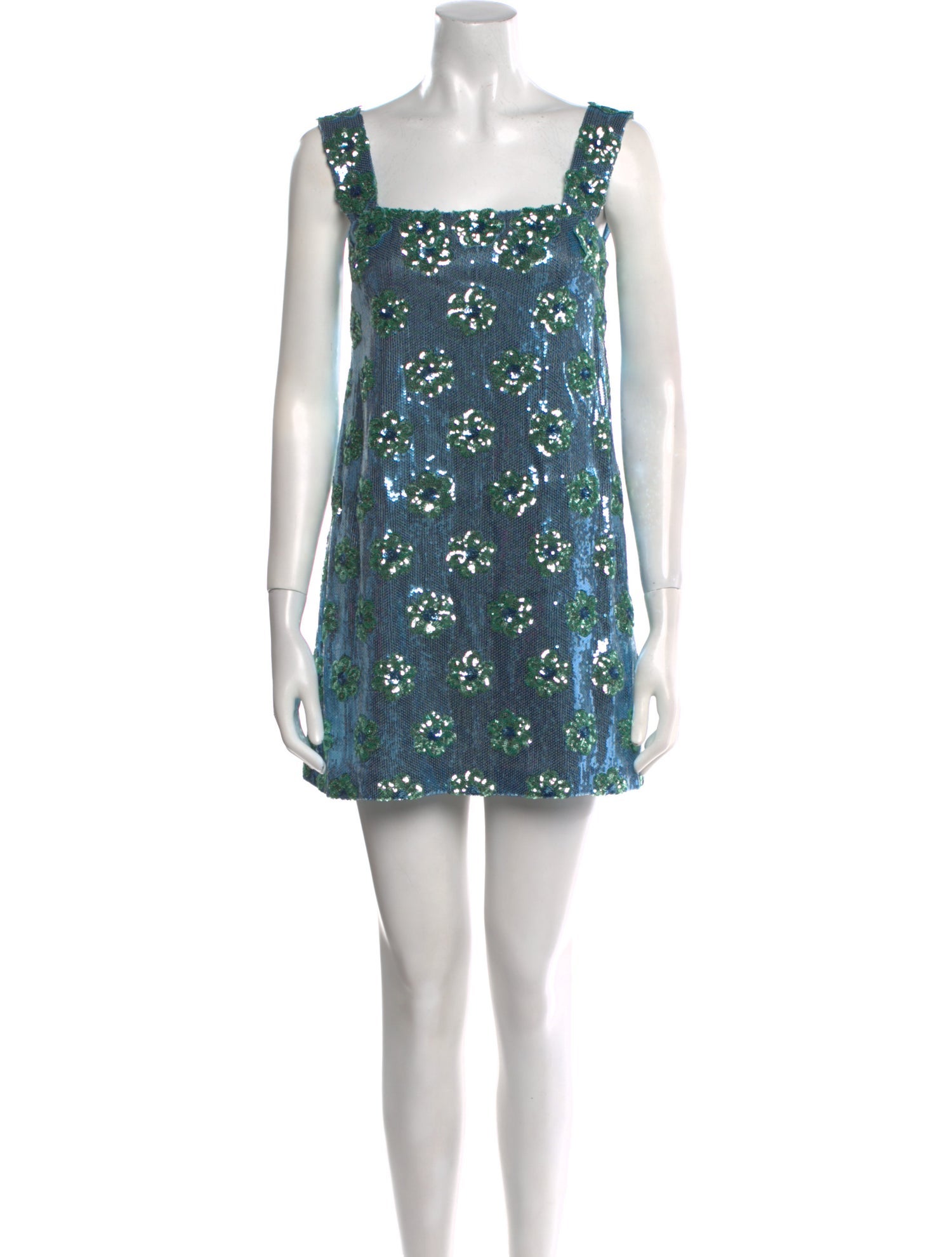 Luisa Beccaria Floral Print Mini Dress w/ Tags