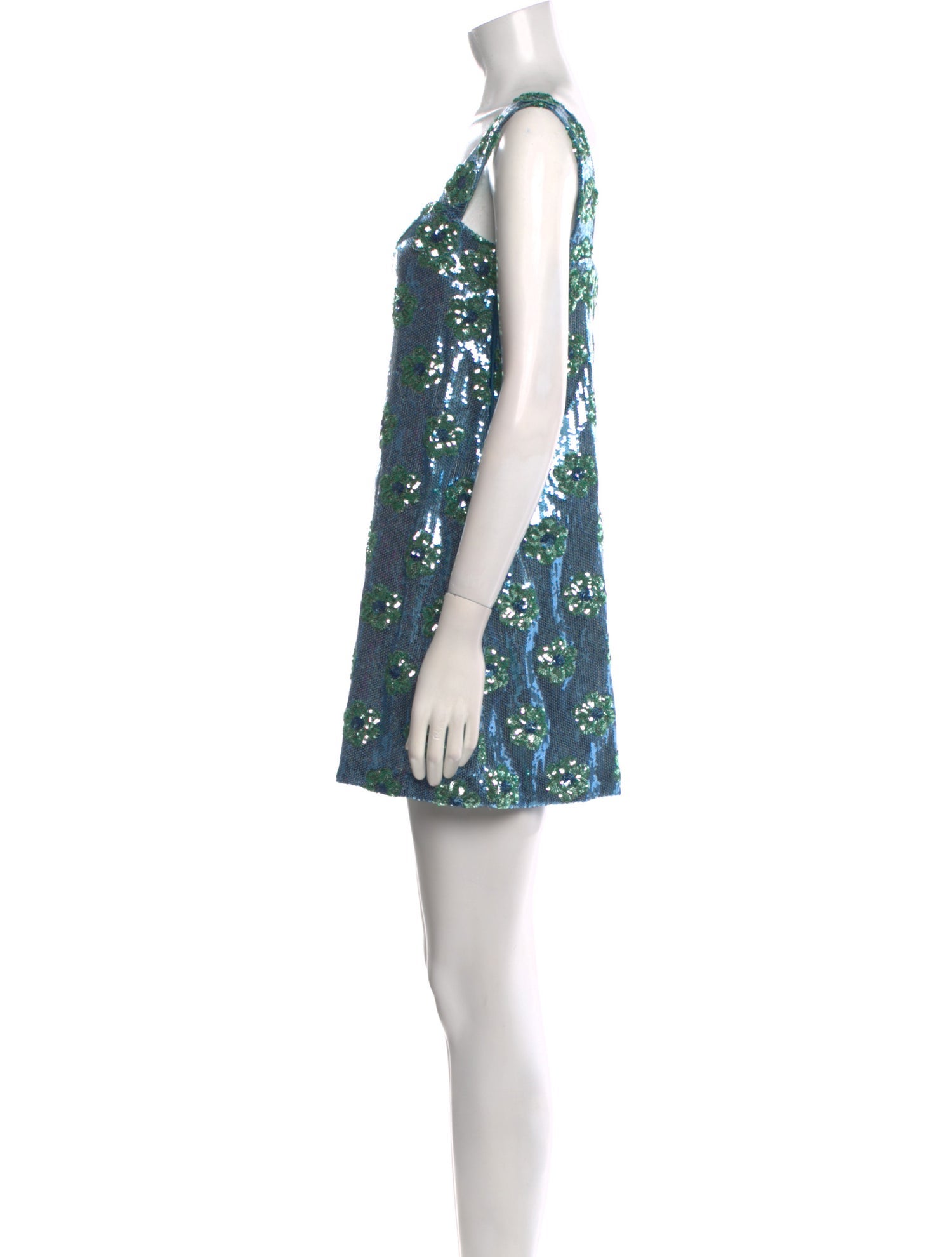 Luisa Beccaria Floral Print Mini Dress w/ Tags