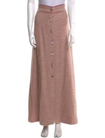 Luisa Beccaria Wool Long Skirt
