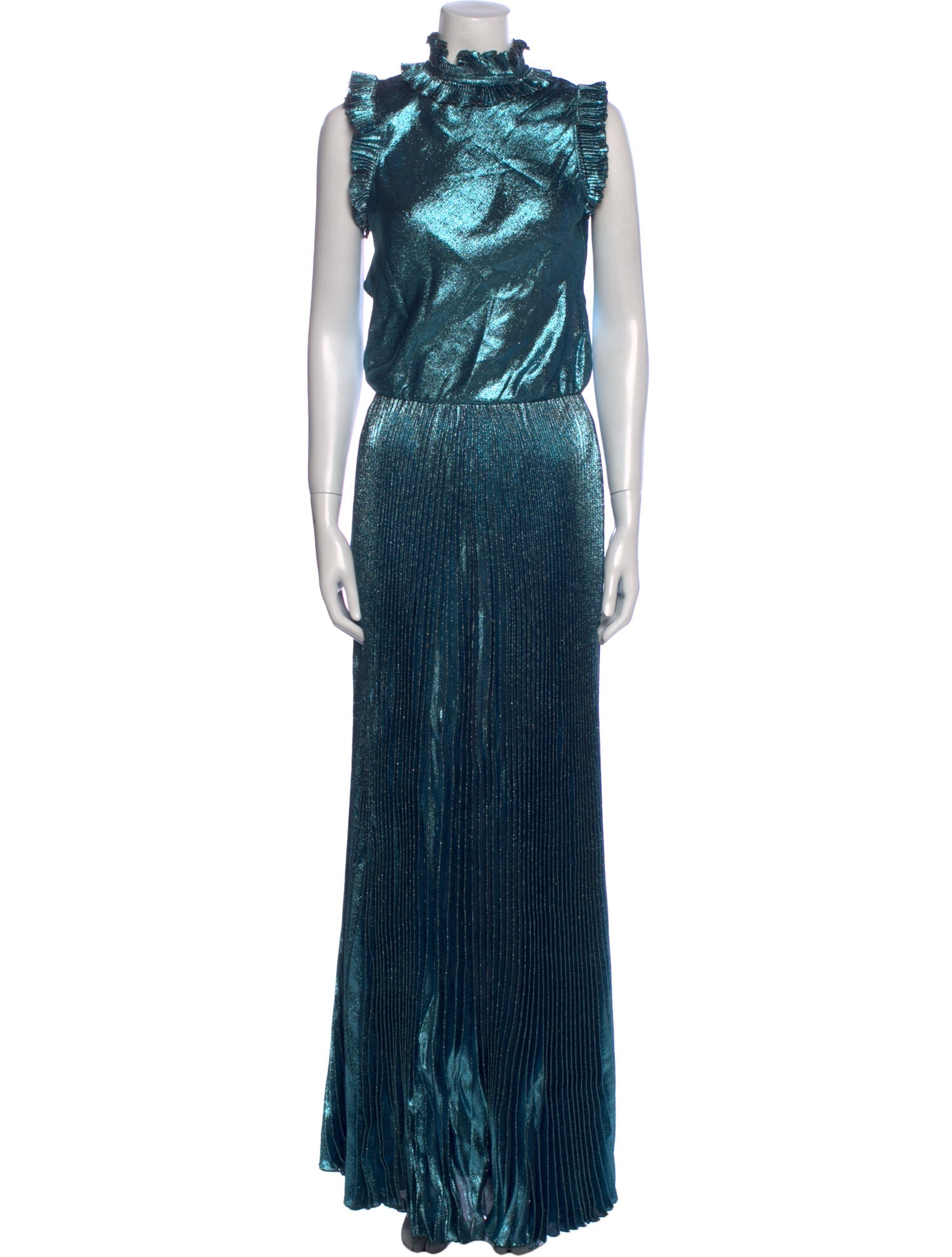 Luisa Beccaria Printed Long Dress