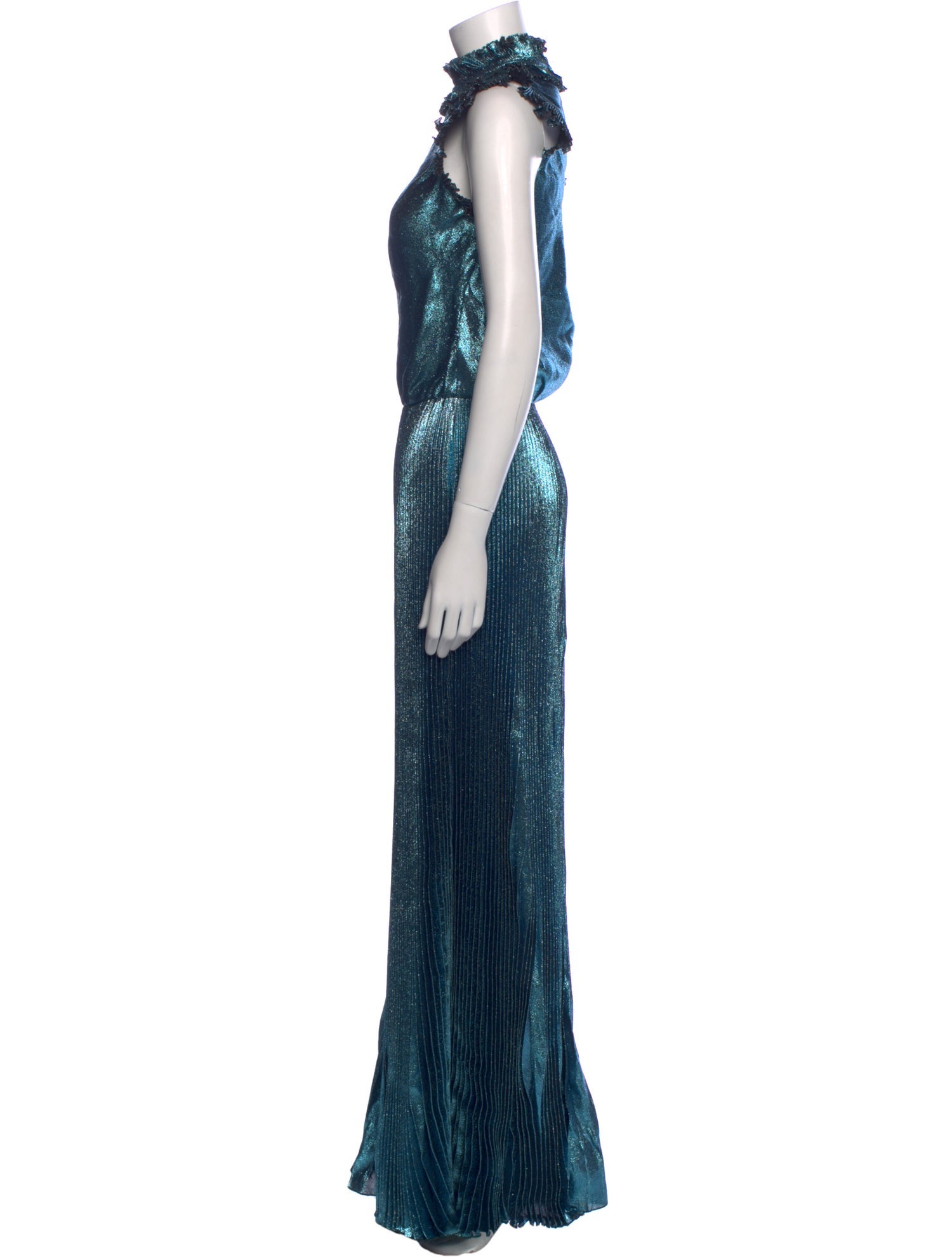 Luisa Beccaria Printed Long Dress